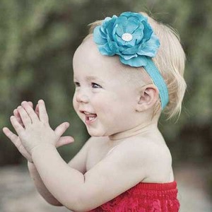 [Banner Boutique]The Perfect Boutique Flower Headband (Turquoise Blue)