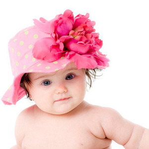 SALE/[Jamie Rae Hats]Candy pink Aloe Sun Hat with Raspberry Poeny